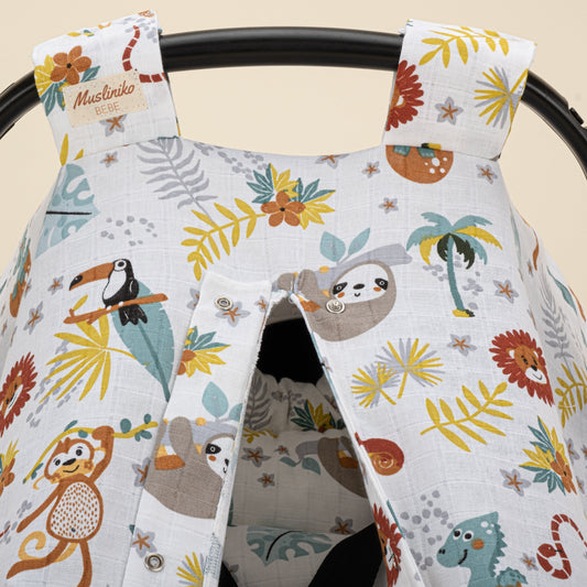 Stroller Cover Set - Single Side - Hayvanat Bahçesi