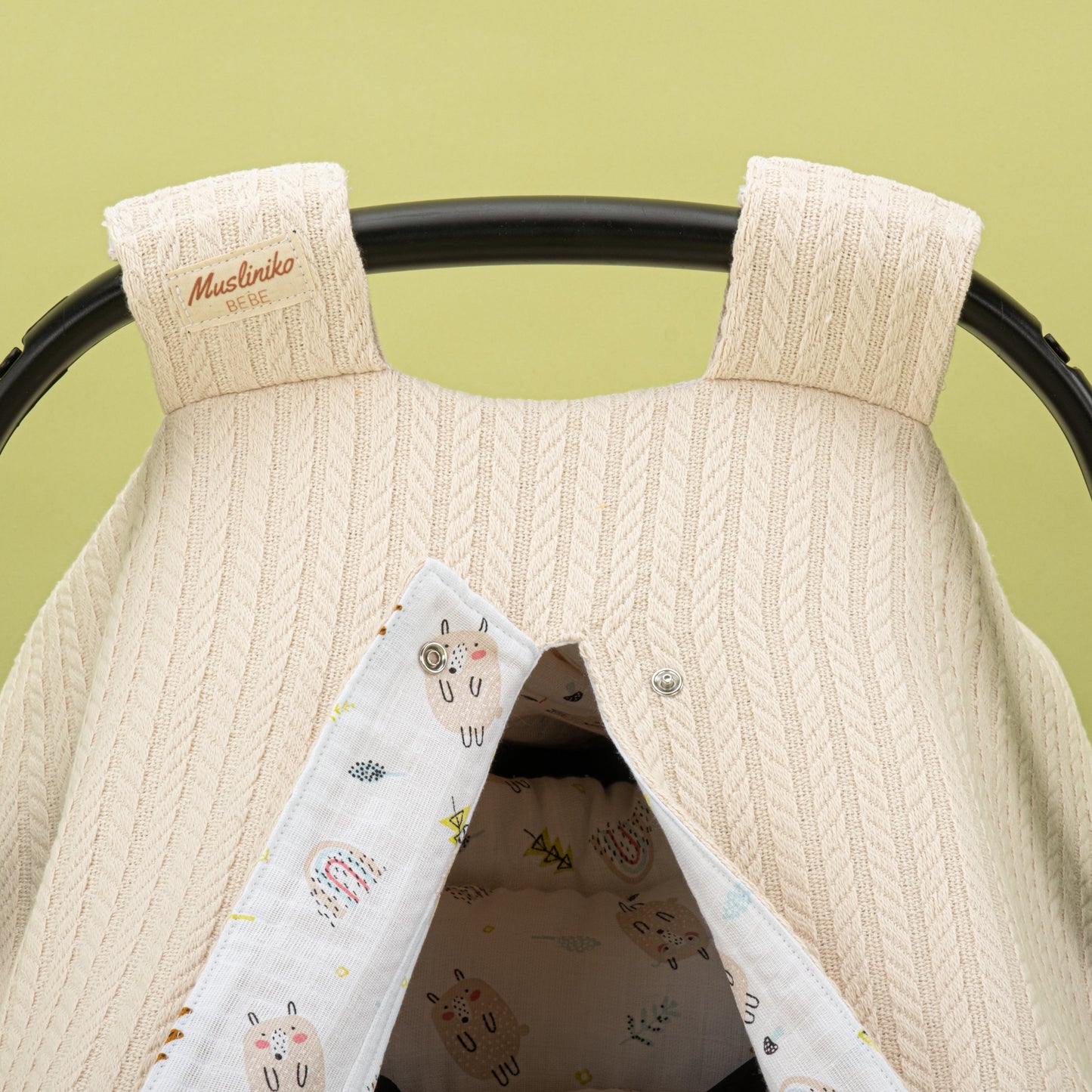 9 Piece - Newborn Sets - Double Sided - Winter - Sütlü Kahve Örgü - Minik Koyunlar