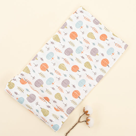 3 Piece Muslin Cover Set - Uzay - Koyu Fıstık Yeşili - Yeşil Balkabağı