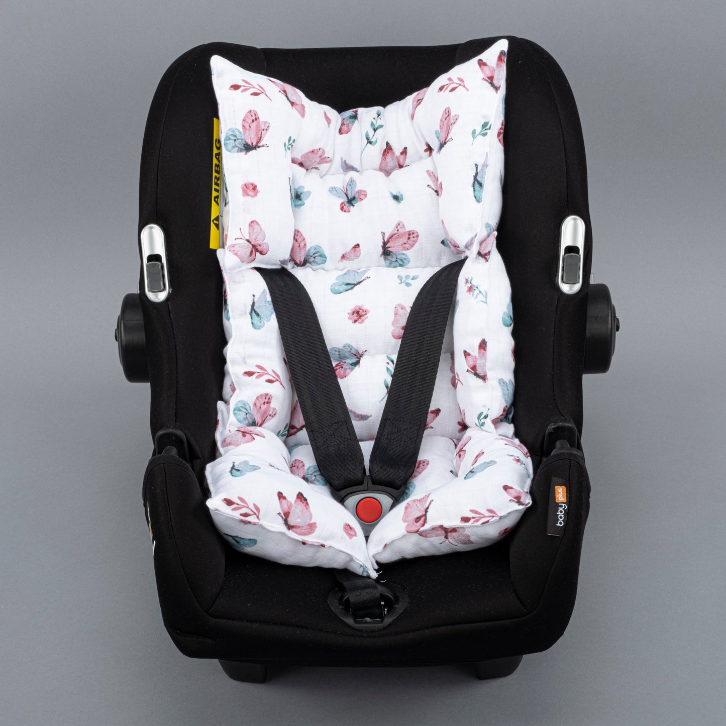 Stroller Cover Set - Double Side - Pudra Waffle - Kelebekler