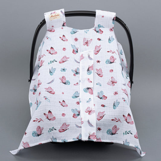 Stroller Cover Set - Single Side - Kelebekler