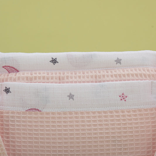 Baby Care Bag - Bebe Pembe Petek - Pembe Ay