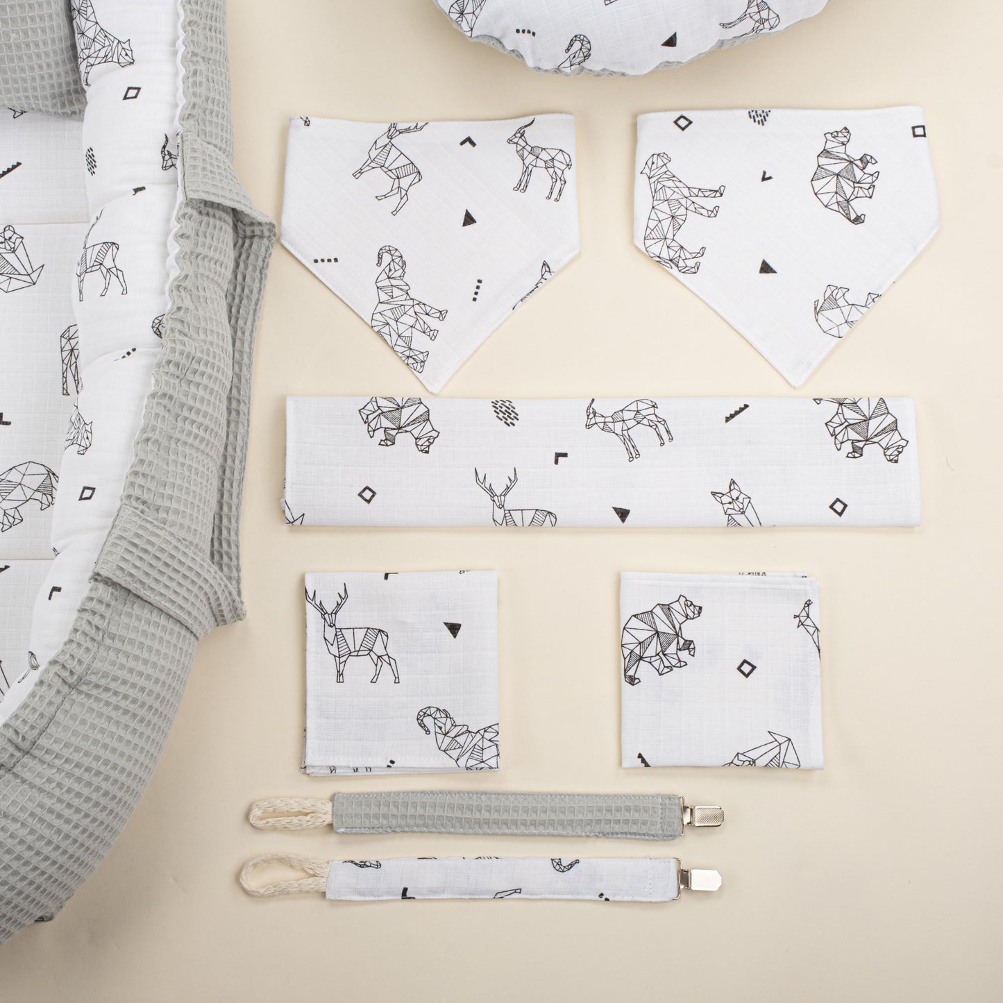 18 Piece Full Set - Double Sided - Gri Petek - Kaplan