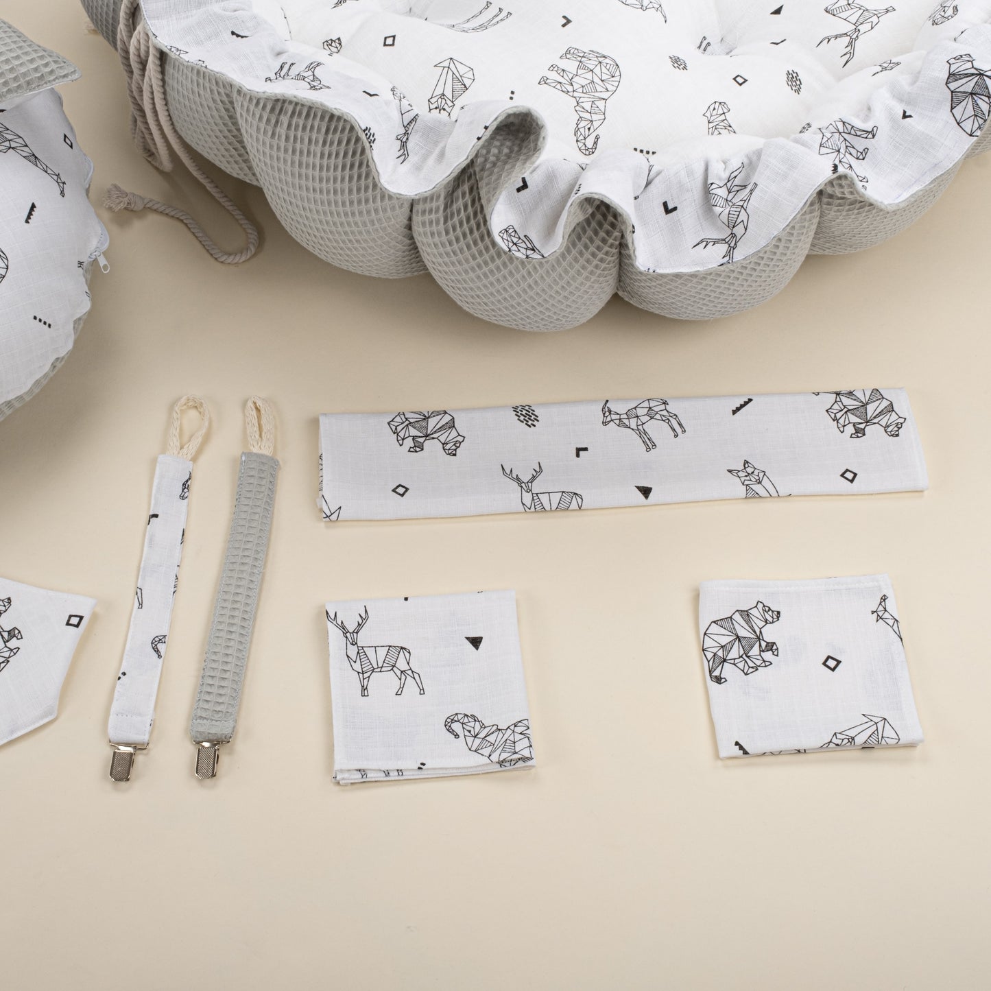 18 Piece Full Set - Double Sided - Gri Petek - Kaplan