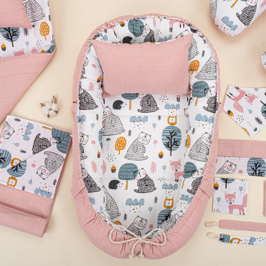 18 Piece Full Set - Double Sided - Pudra Muslin - Tilki