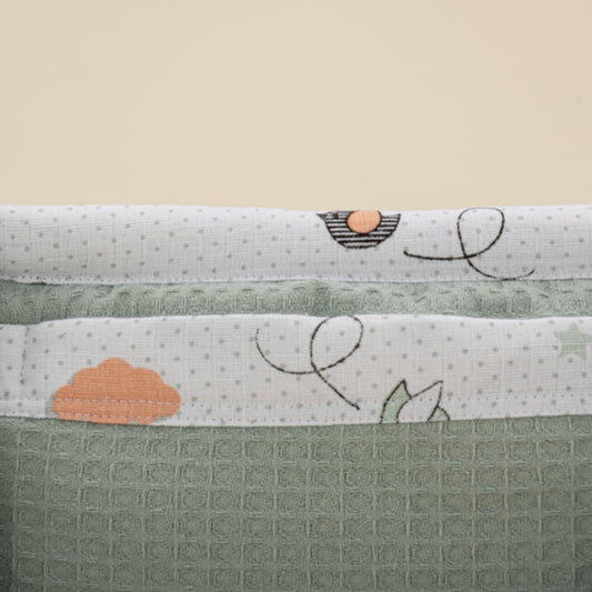 Baby Care Bag - Yeşil Petek - Kuş