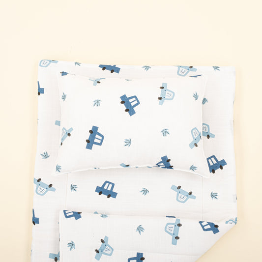 Double Sided Changing Pad and Pillow - Mavi Arabalar