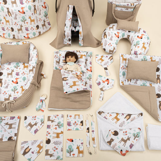 25 Piece Full Set - Double Sided - Taş Örgü - Orman