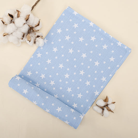 3 Piece Muslin Cover Set - Mavi Yıldız / Gri Yıldız / Harf