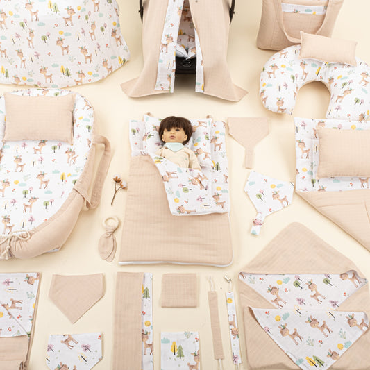 25 Piece Full Set - Double Sided - Kumsal Beji Muslin - Ceylan