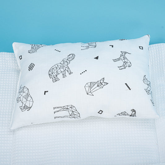 Double Sided Changing Pad and Pillow - Beyaz Petek - Kaplan