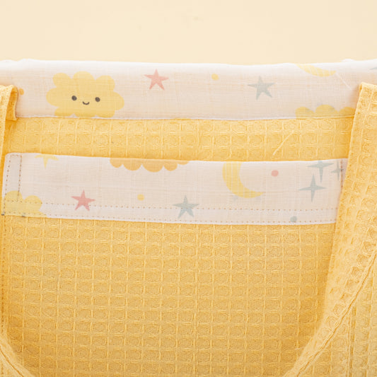 Baby Care Bag - Sarı Petek - Sarı Bulut