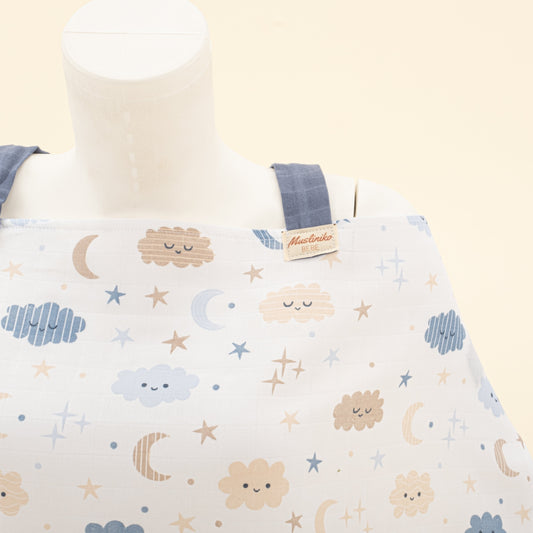 Breastfeeding Bib - Mavi Bulut
