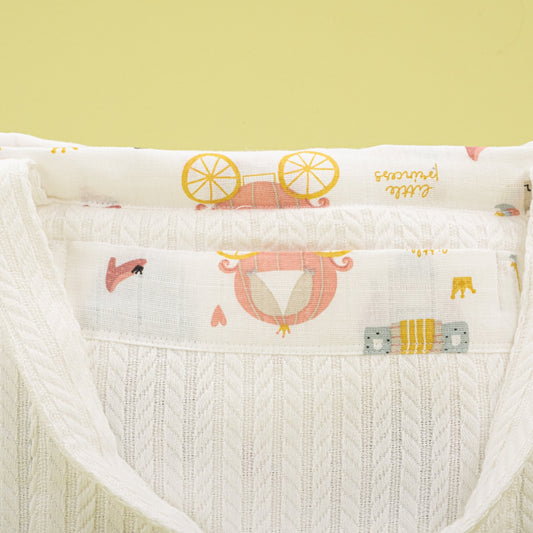 Baby Care Bag - Beyaz Örgü - Sindirella