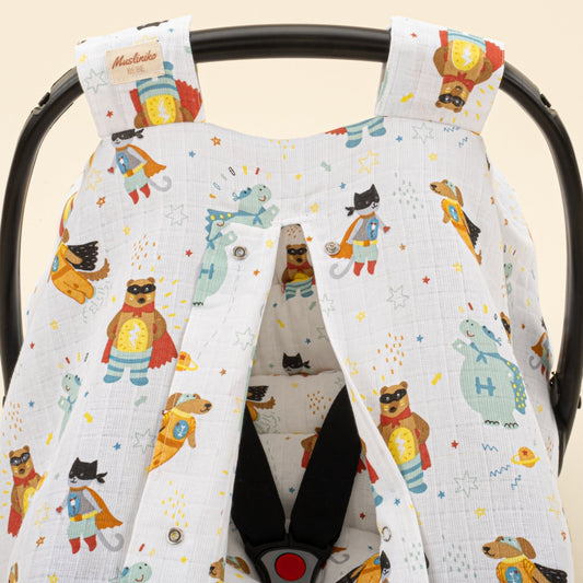 Stroller Cover Set - Single Side - Süper Kahramanlar