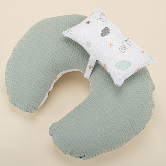 Breastfeeding Pillow - Mint Honeycomb - Bird