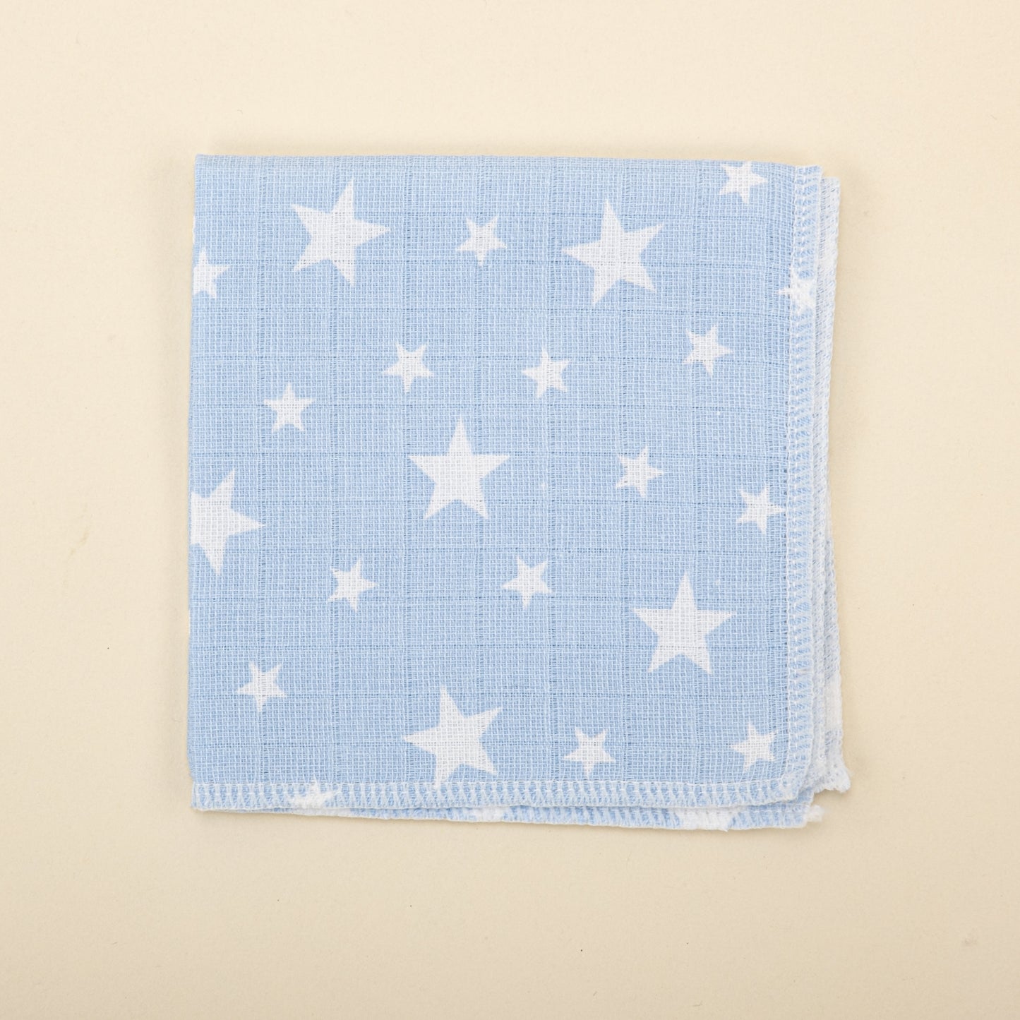 10 Piece - Newborn Sets - Seasonal - Cream Muslin - Blue Tiny Stars