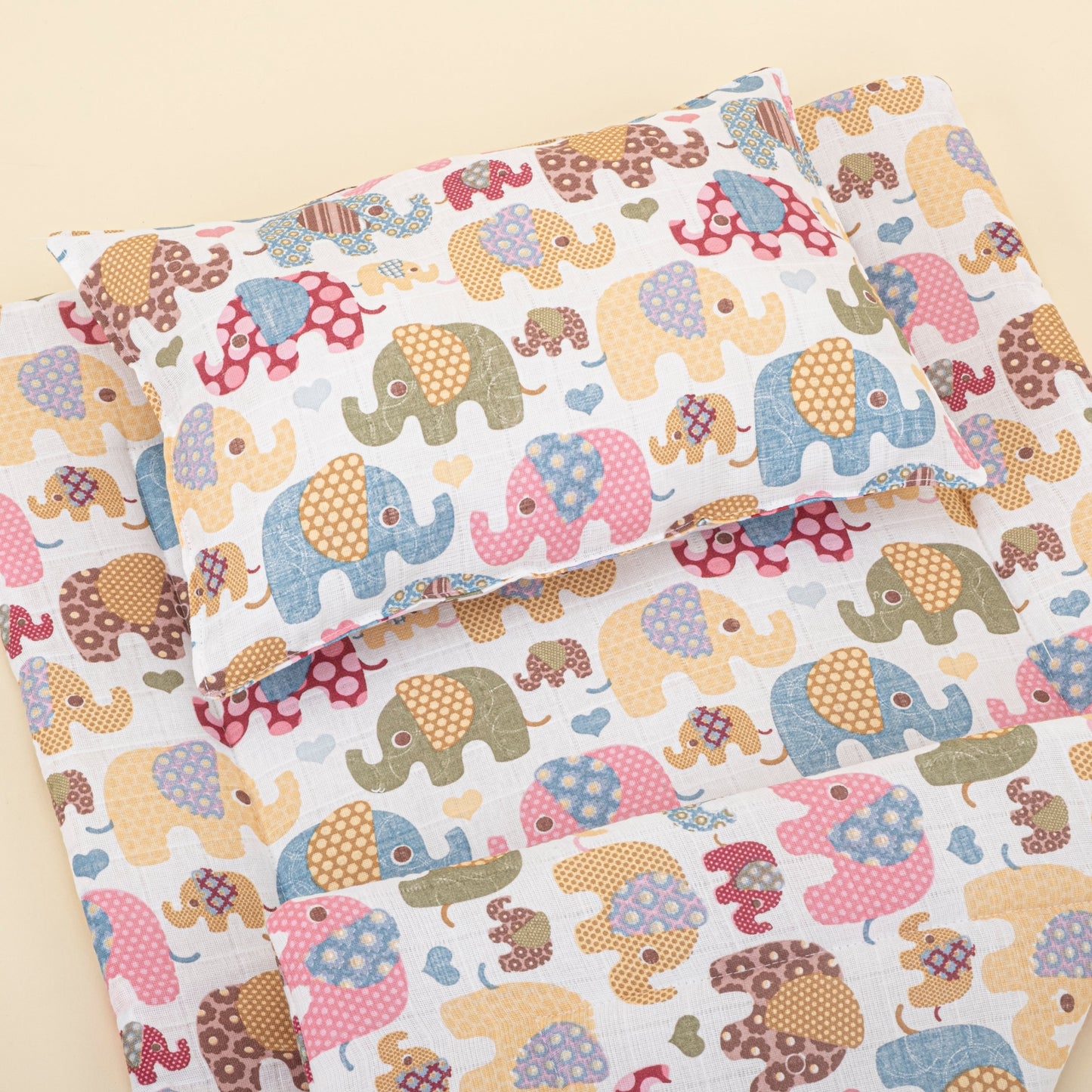10 Pieces - Newborn Baby Sets - Summery Collection - Colorful Elephants