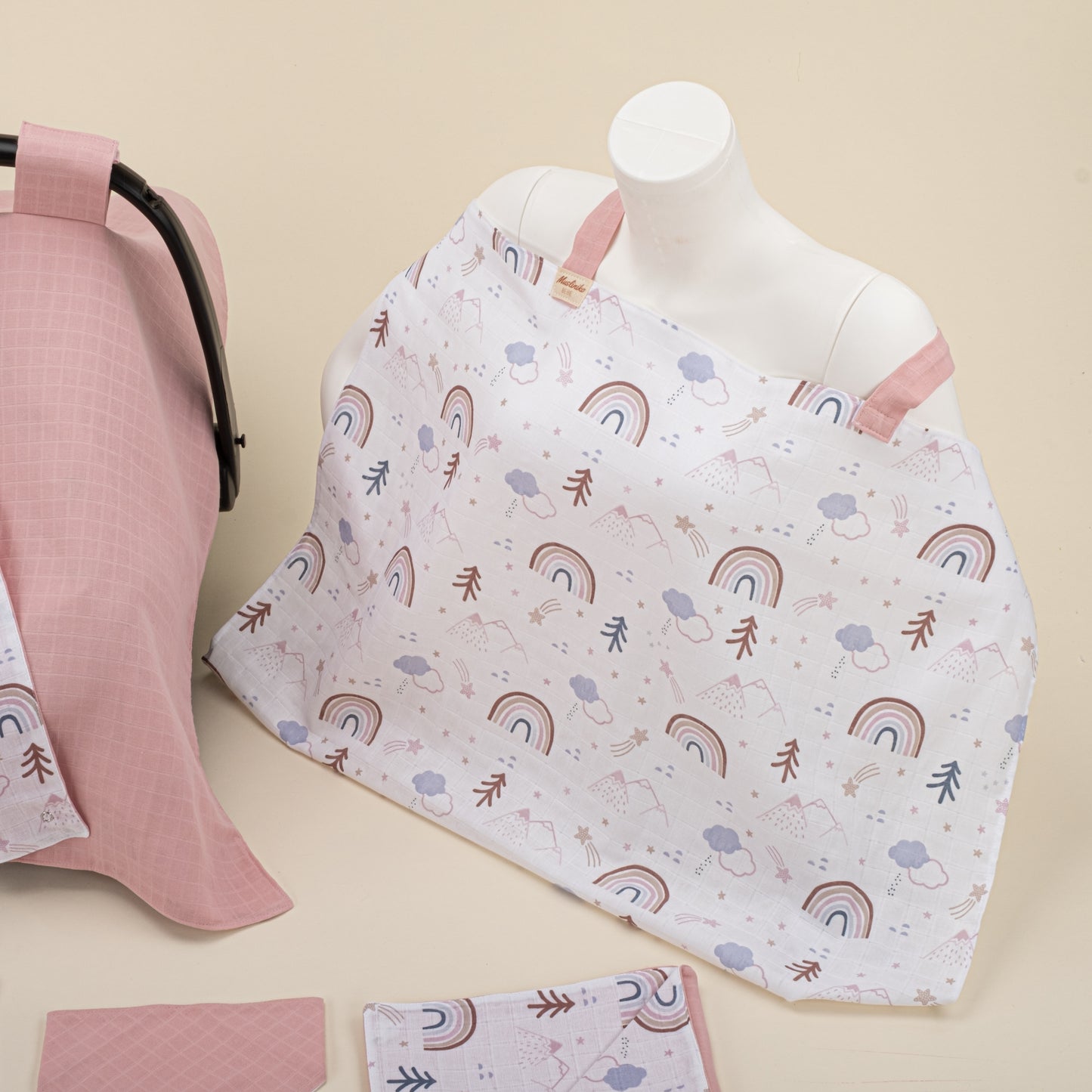 10 Piece - Newborn Sets - Seasonal - Pink Muslin - Pastel Rainbow