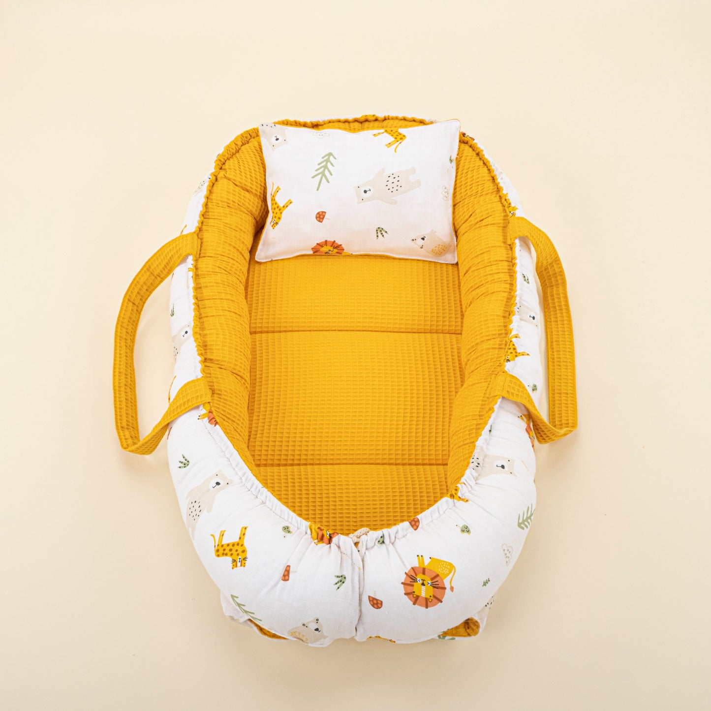 15 Piece Full Set - Newborn Sets - Mustard Honeycomb - Lion