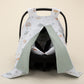 Stroller Cover Set - Double Side - Mint Honeycomb - Green Rainbow