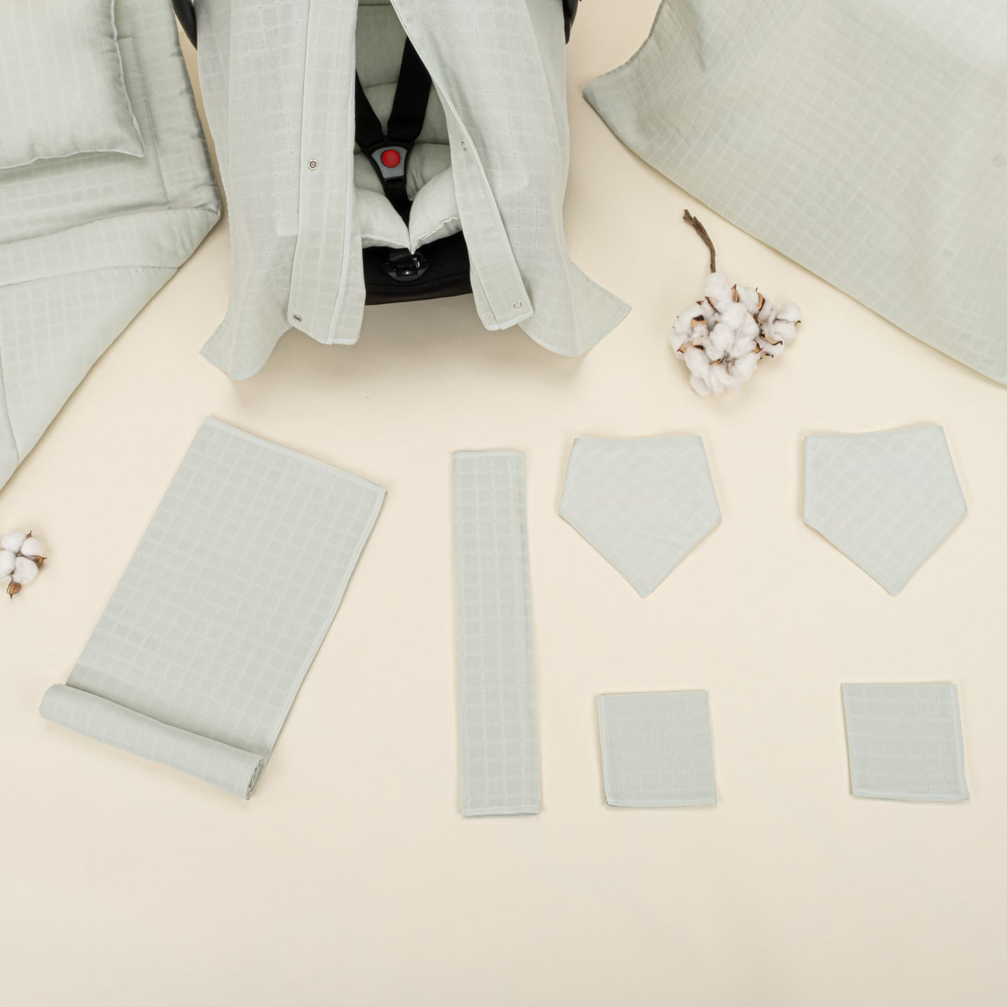 11 Piece - Newborn Sets - Summery - Mint Müslin