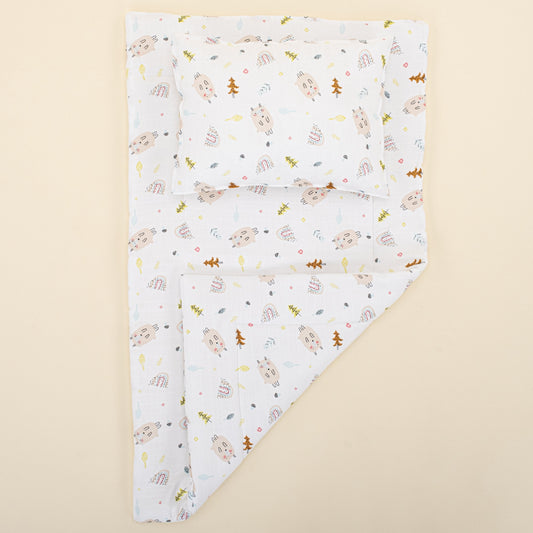 Double Sided Changing Pad and Pillow - Minik Koyunlar