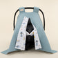Stroller Cover Set - Double Side - Petrol Mavisi Petek - Mavi Canlılar