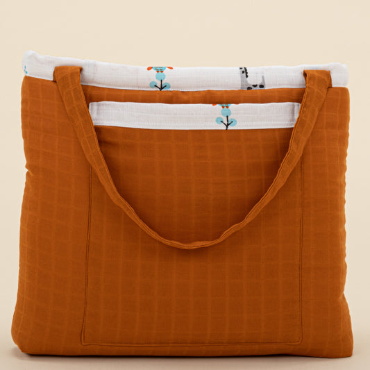 Baby Care Bag - Kiremit Muslin - Fil