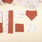 9 Piece - Newborn Sets - Double Sided - Seasonal - Koyu Kiremit Muslin - Kahverengi Gökkuşağı
