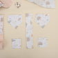 9 Piece - Newborn Sets - Double Sided - Winter - Somon Örgü - Yeşil Gökkuşağı