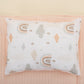 Double Sided Changing Pad and Pillow -  Somon Örgü - Yeşil Gökkuşağı