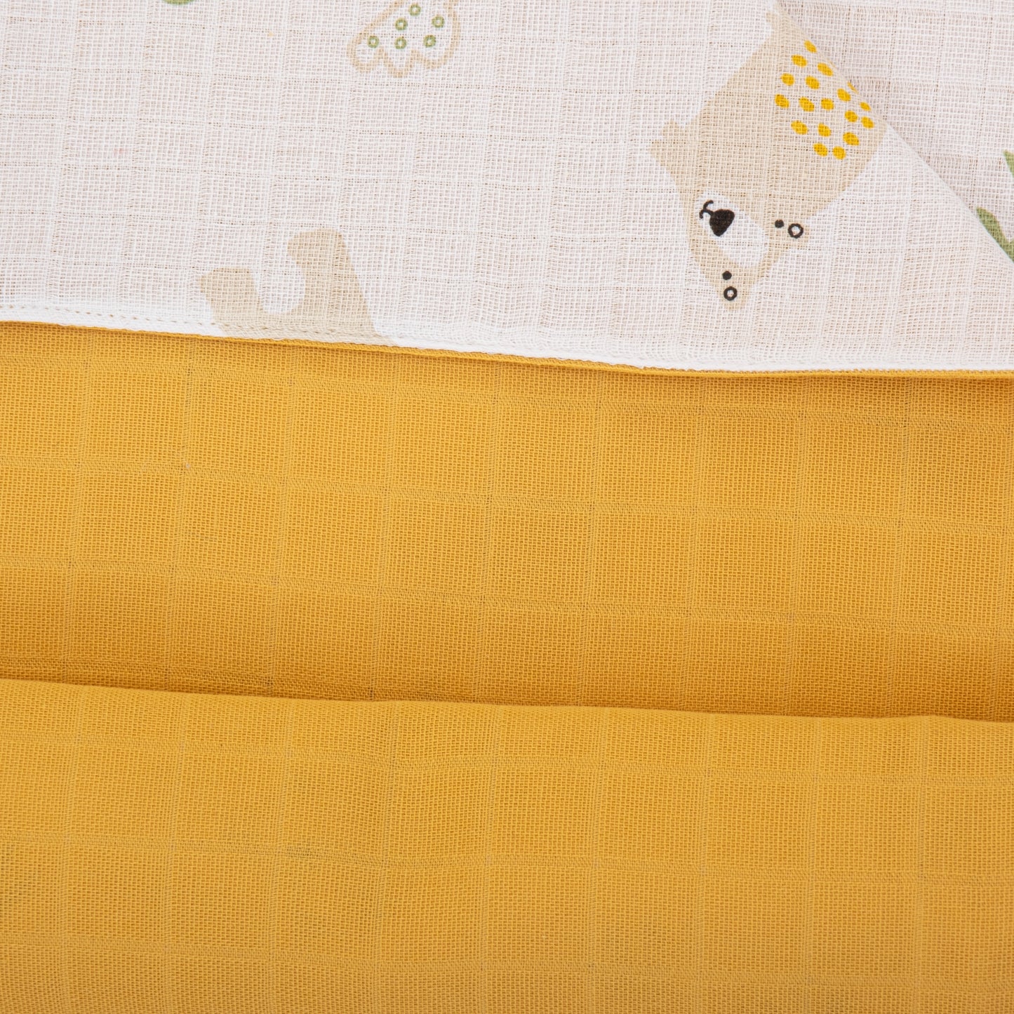 Double Side Muslin Cover - Hardal Muslin - Aslan