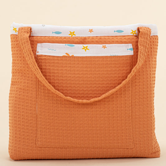 Baby Care Bag - Turuncu Petek - Ahtapot