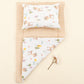 Double Sided Changing Pad and Pillow - Kumsal Beji Muslin - Ceylan
