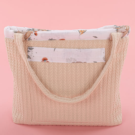 Baby Care Bag  - Krem Örgü - Koala