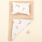 Double Sided Changing Pad and Pillow - Bej Petek - Turuncu Gökkuşağı