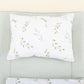 Double Sided Changing Pad and Pillow - Açık Yeşil Petek - Yapraklar
