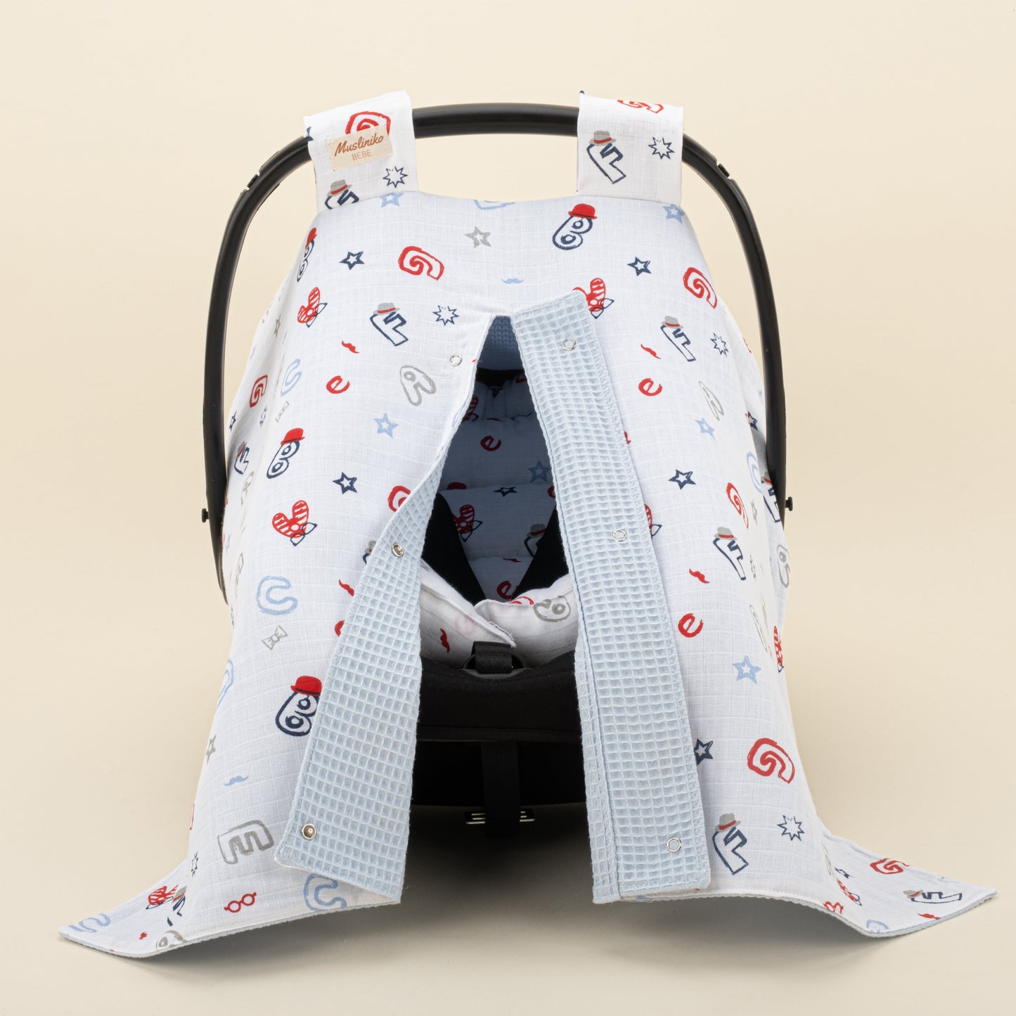 9 Piece - Newborn Sets - Double Sided - Winter - Bebe Mavi Petek - Harfli