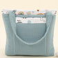 Baby Care Bag - Petrol Mavisi Petek - Petrol Mavisi Gökkuşağı