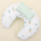 Double Sided Breastfeeding Pillow - Su Yeşili Muslin - Su Yeşili Güneş