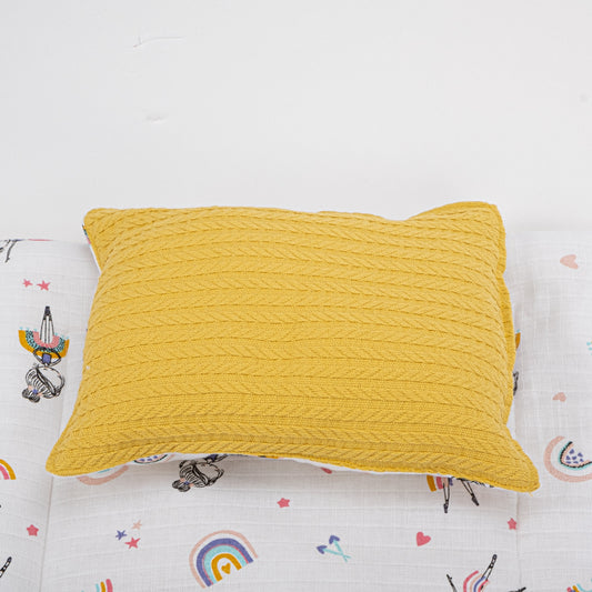 Double Sided Changing Pad and Pillow - Hardal Örgü - Balerin