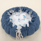 Round Babynest - Çift Taraflı - İndigo Petek - Mavi Gökkuşağı
