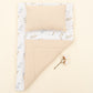 Double Sided Changing Pad and Pillow - Sütlü Kahve Örgü - Yapraklar