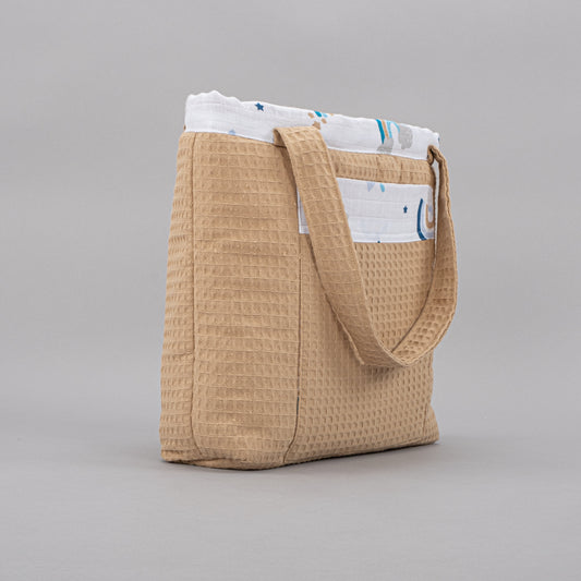 Baby Care Bag - Bal Peteği - Mavi Gökkuşağı