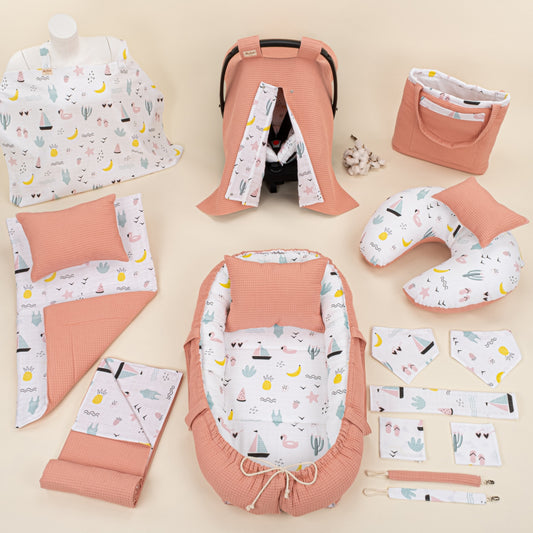18  Piece Full Set - Double Sided - Somon Petek - Plaj