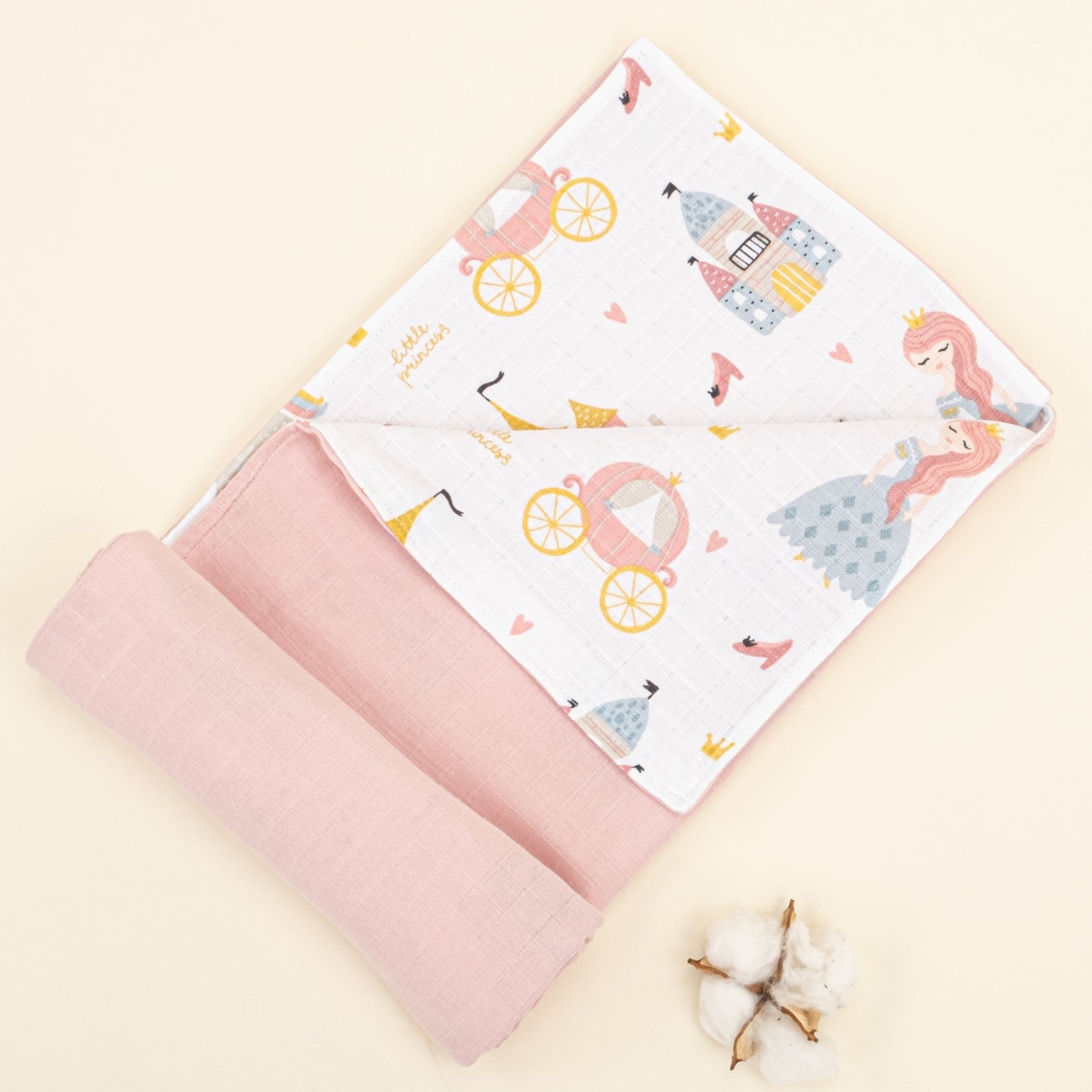 Double Side Muslin Cover - Pudra Muslin - Sindirella