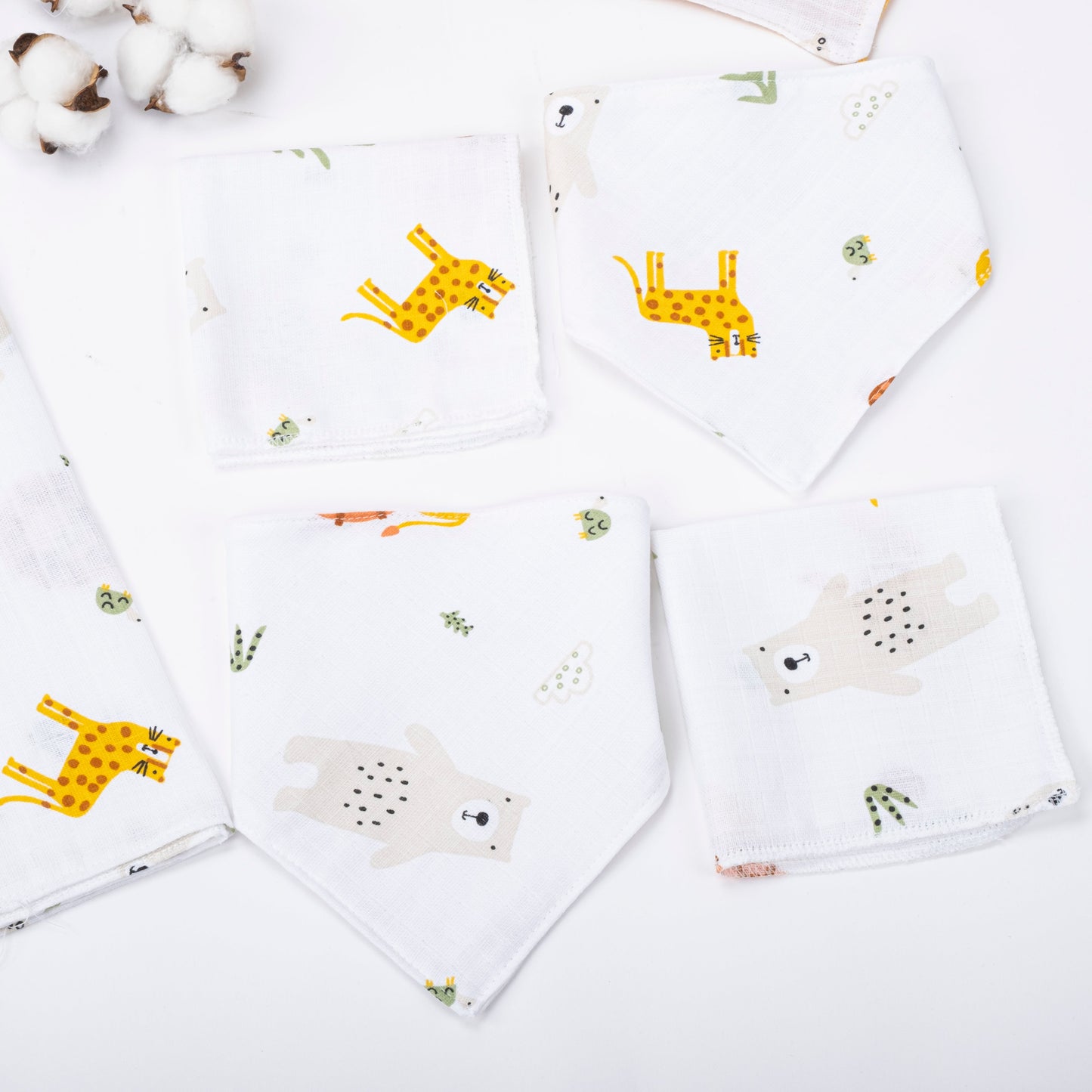 9 Piece - Newborn Sets - Winter - Mustard Honeycomb - Lion