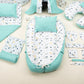 15 Piece Full Set - Newborn Sets - Nile Green Honeycomb - Space