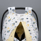 Stroller Cover Set - Double Side - Yellow Honeycomb - Space